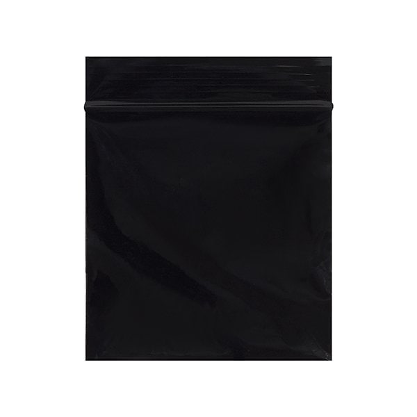 Bsc Preferred 3 x 3'' - 2 Mil Black Reclosable Poly Bags, 1000PK BUY03998090 - main